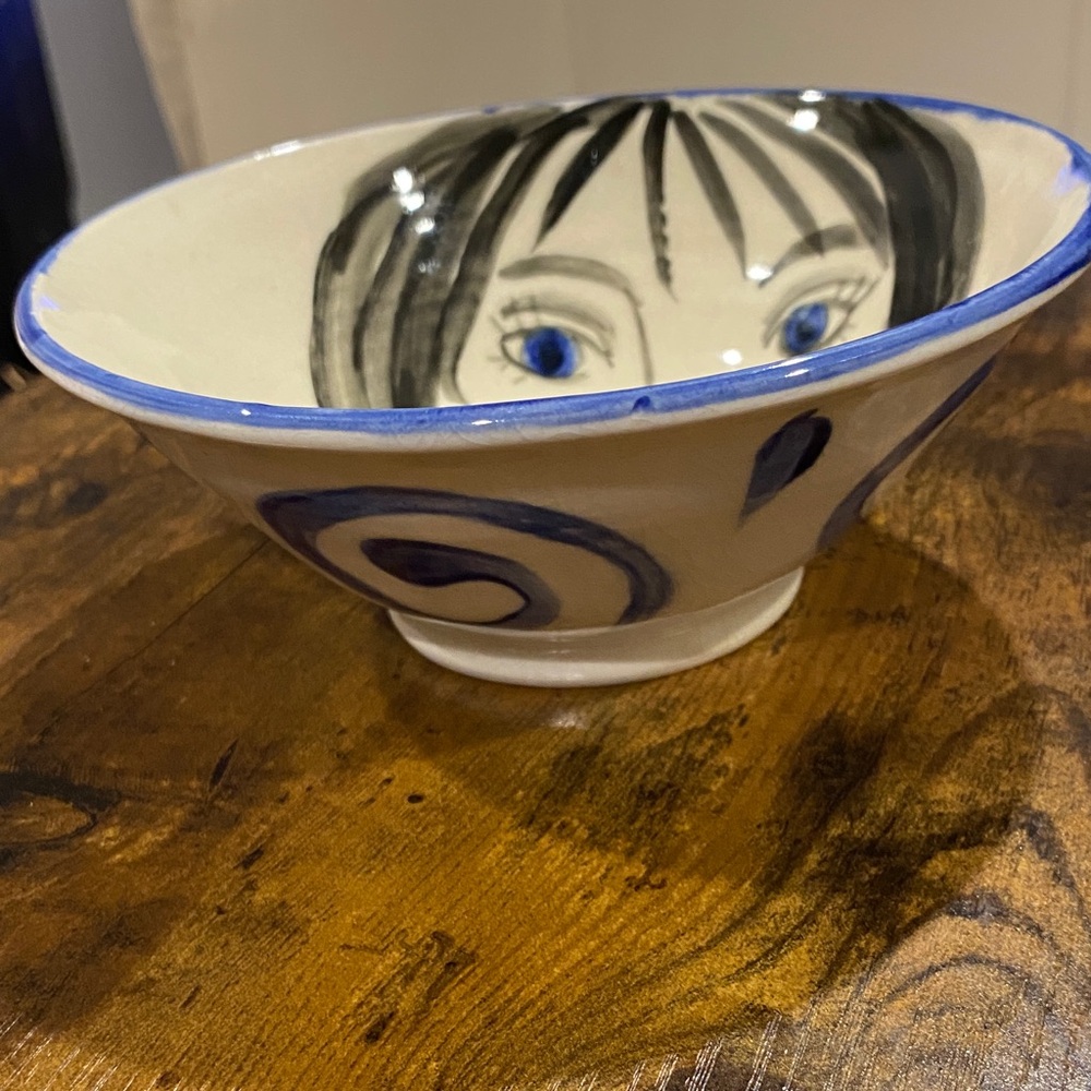 Artistic Face Signed “Jensen” Bowl 2005 - Picture 2 of 8